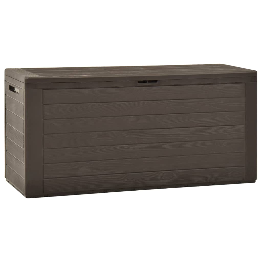 Baule Da Giardino Marrone 116x44x55 cm