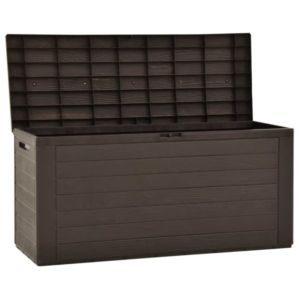 Baule Da Giardino Marrone 116x44x55 cm - Image 4
