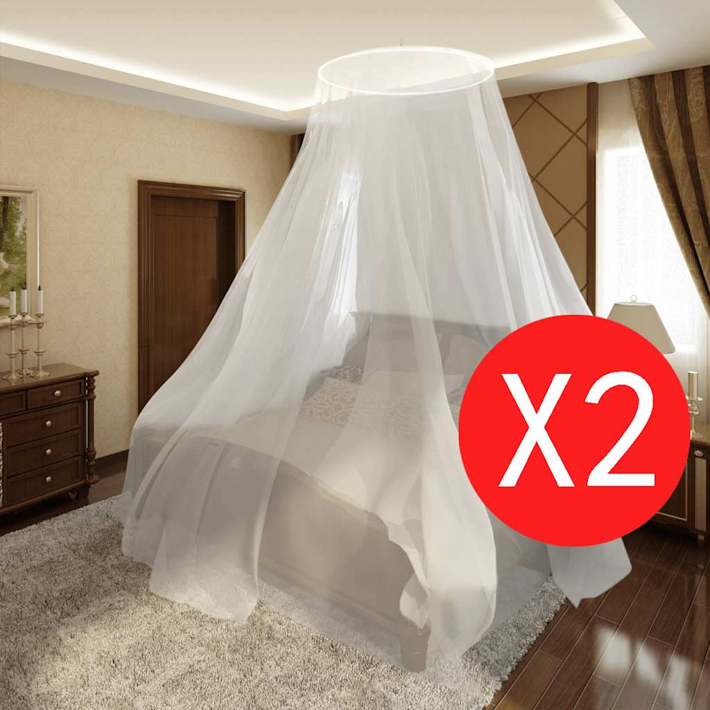 Set Zanzariera Per Letto 56 X 325 X 230 Cm 2 Pezzi