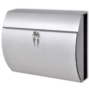 Cassetta Della Posta In Acciaio Inossidabile 37,5 X 13 X 31 cm