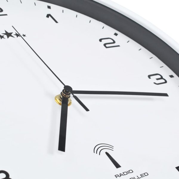 Orologio A Parete Radiocontrollato Movimento Quarzo 31cm Bianco - Image 5