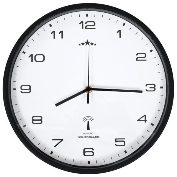 Orologio A Parete Radiocontrollato Al Quarzo 31cm Bianco E Nero - Image 3