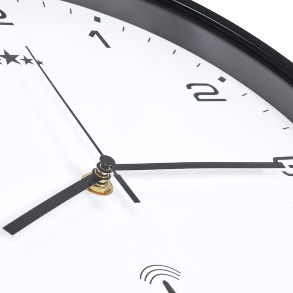 Orologio A Parete Radiocontrollato Al Quarzo 31cm Bianco E Nero - Image 5