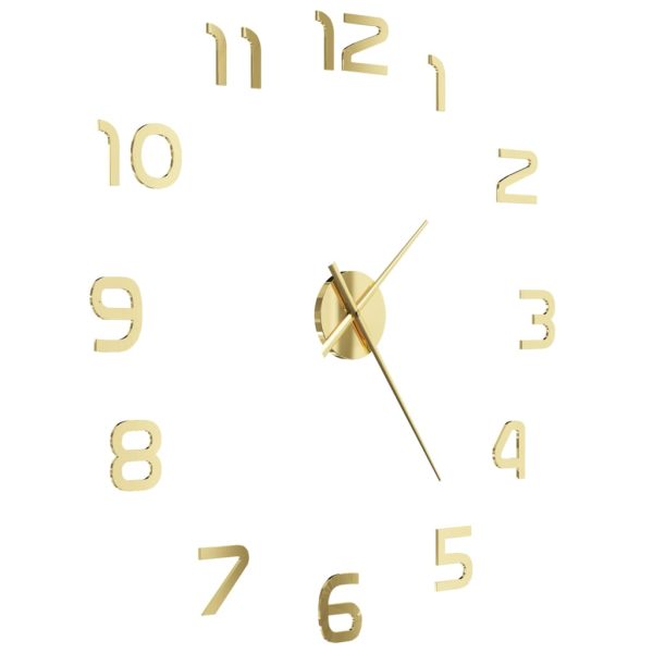 Orologio Da Parete 3d In Stile Moderno 100cm Xxl Oro - Image 3