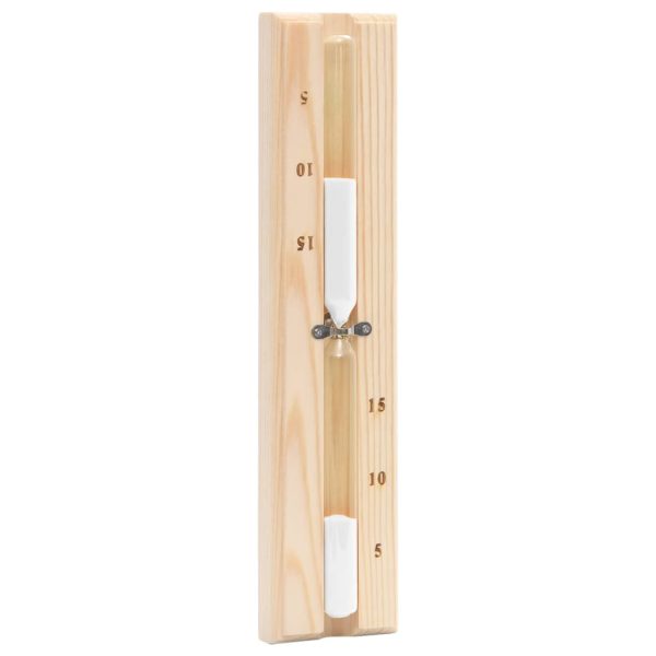 Set Timer Igrotermografo E Clessidra Sauna 2 In 1 Massello Pino - Image 6