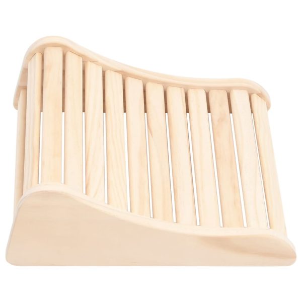 Poggiatesta Per Sauna In Legno Massello Di Pino - Image 3