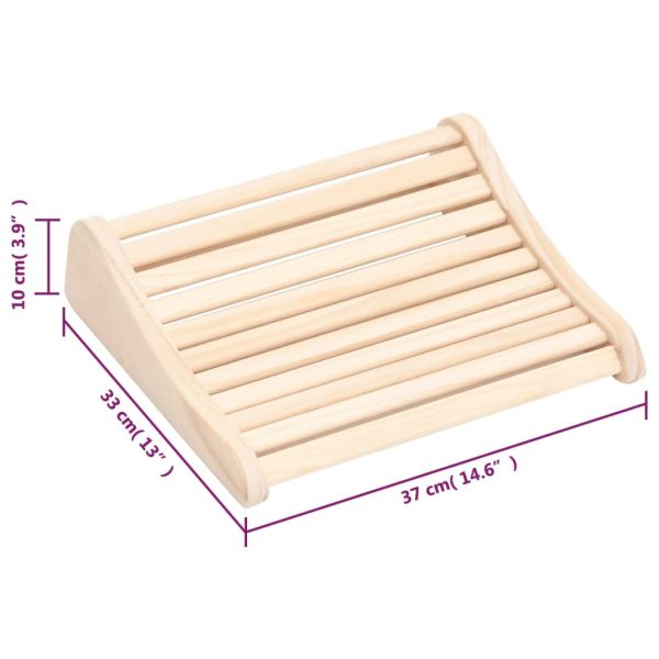 Poggiatesta Per Sauna In Legno Massello Di Pino - Image 6