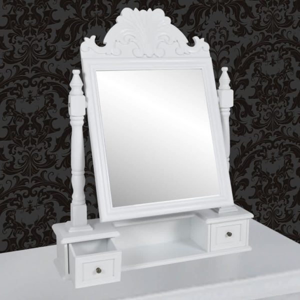Toletta Con Specchio Rettangolare Oscillante In Mdf - Image 5
