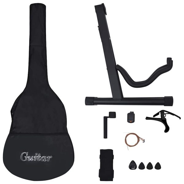 Set Chitarra Classica Per Principianti 12 Pz Blu 4/4 39" - Image 4