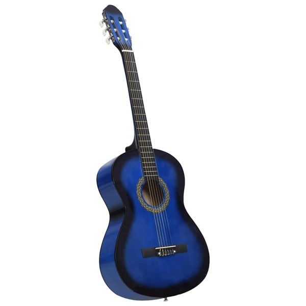 Set Chitarra Classica Per Principianti 12 Pz Blu 4/4 39" - Image 6