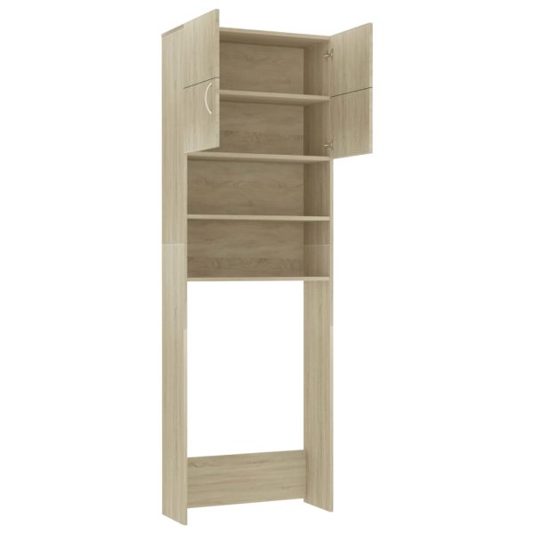 Mobile Lavatrice Rovere Sonoma 64x25,5x190 Cm Legno Multistrato - Image 5