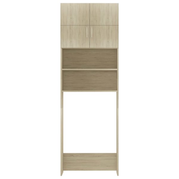 Mobile Lavatrice Rovere Sonoma 64x25,5x190 Cm Legno Multistrato - Image 6