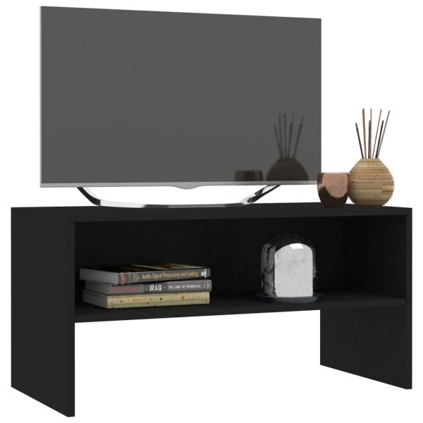 Mobile Porta Tv Nero 80x40x40 Cm In Legno Multistrato - Image 3