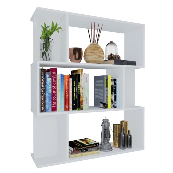 Libreria/divisorio Bianco 80x24x96 Cm In Legno Multistrato - Image 3