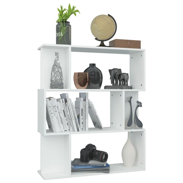 Libreria/divisorio Bianco 80x24x96 Cm In Legno Multistrato - Image 5