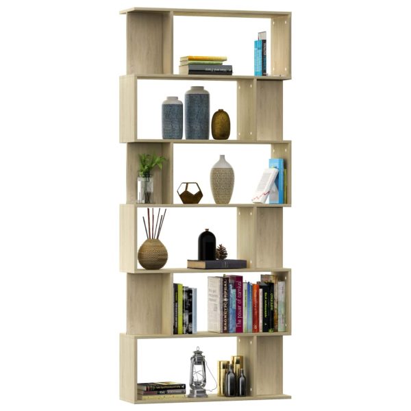 Libreria/divisorio Rovere Sonoma 80x24x192 Cm Legno Multistrato - Image 3