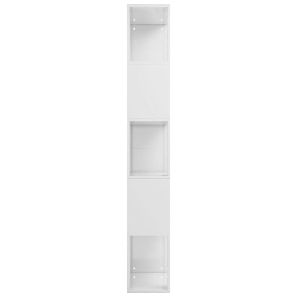 Libreria/divisorio Bianco Lucido 45x24x159 Cm Legno Multistrato - Image 6