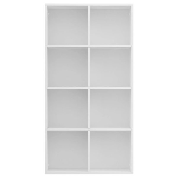 Libreria/credenza Bianca 66x30x130 Cm In Legno Multistrato - Image 4