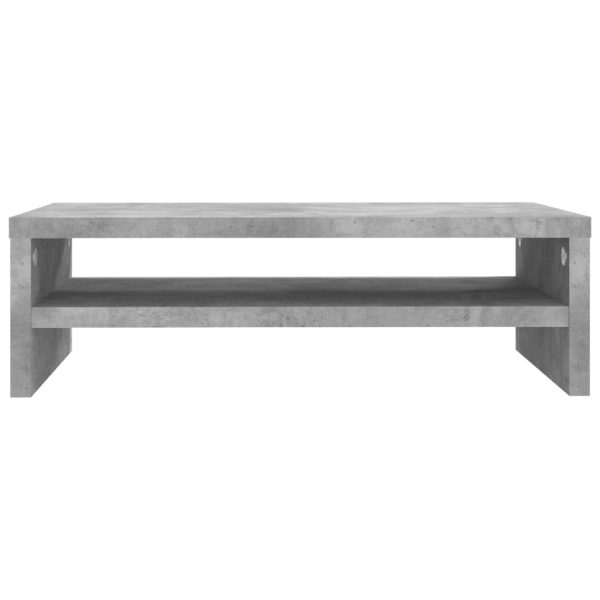 Supporto Monitor Grigio Cemento 42x24x13 Cm Legno Multistrato - Image 4