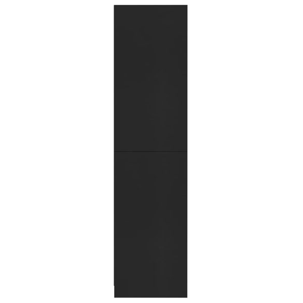 Armadio Nero 100x50x200 Cm In Legno Multistrato - Image 6