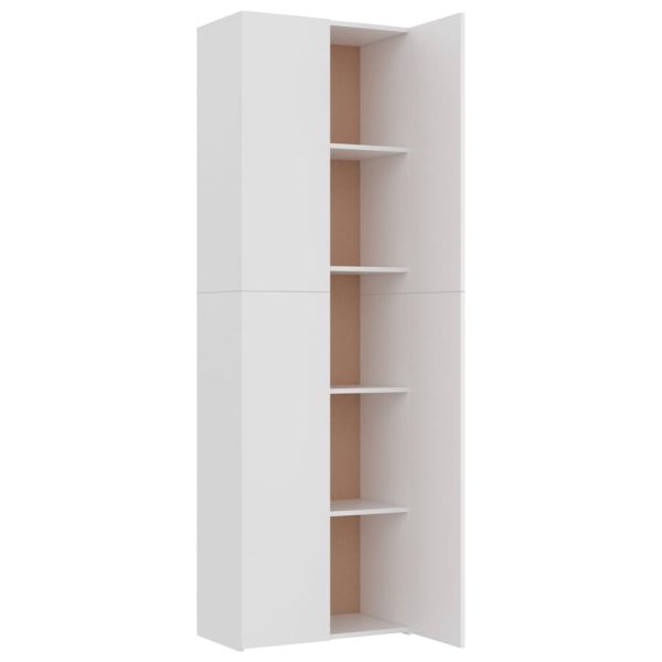 Armadio Per Ufficio Bianco 60x32x190 Cm In Legno Multistrato - Image 5