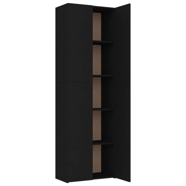 Armadio Per Ufficio Nero 60x32x190 Cm In Legno Multistrato - Image 5