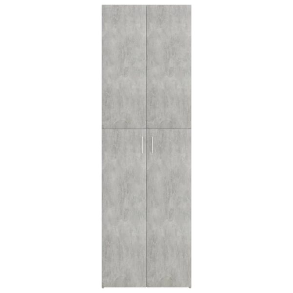 Armadio Da Ufficio Grigio Cemento 60x32x190cm Legno Multistrato - Image 6