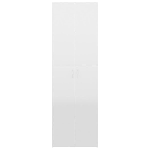 Armadio Per Ufficio Bianco Lucido 60x32x190cm Legno Multistrato - Image 6