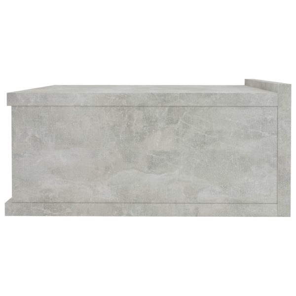 Comodino Pensile Grigio Cemento 40x30x15cm In Legno Multistrato - Image 5