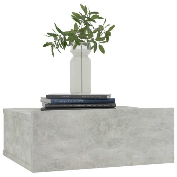 Comodini Pensili 2pz Grigio Cemento 40x30x15 Legno Multistrato - Image 3