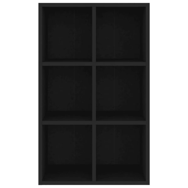 Libreria/credenza Nera 66x30x98 Cm In Legno Multistrato - Image 6