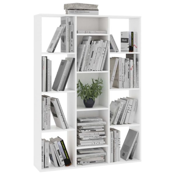Libreria/divisorio Bianco 100x24x140 Cm In Legno Multistrato - Image 4