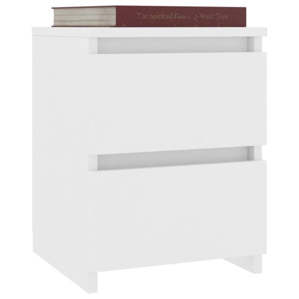 Comodini 2 Pz Bianco 30x30x40 Cm In Legno Ingegnerizzato - Image 3
