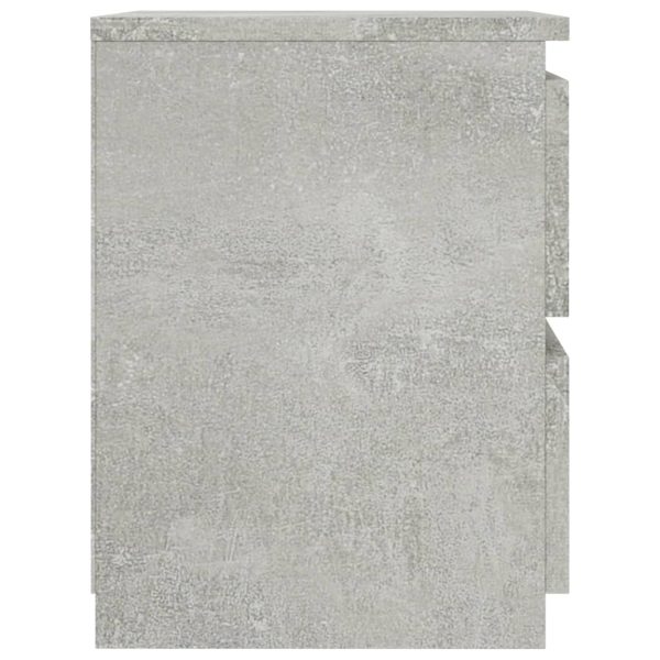 Comodino Grigio Cemento 30x30x40 Cm In Legno Multistrato - Image 5