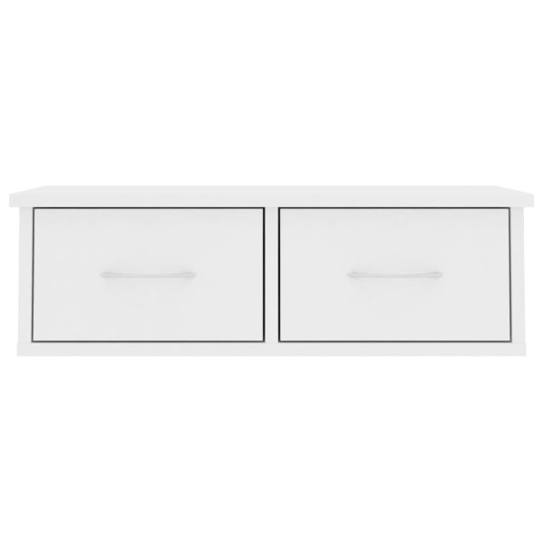 Scaffale Con Cassetti A Parete Bianco 60x26x18,5 Cm Multistrato - Image 4