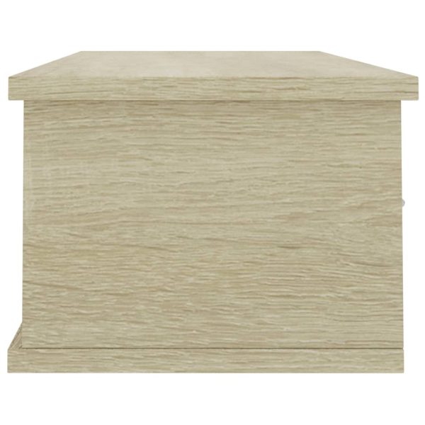 Scaffale Cassetti Parete Rovere Sonoma 88x26x18,5cm Multistrato - Image 5