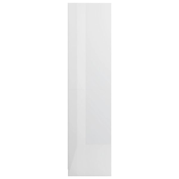 Armadio Cassetti Bianco Lucido 50x50x200 Cm Legno Multistrato - Image 5