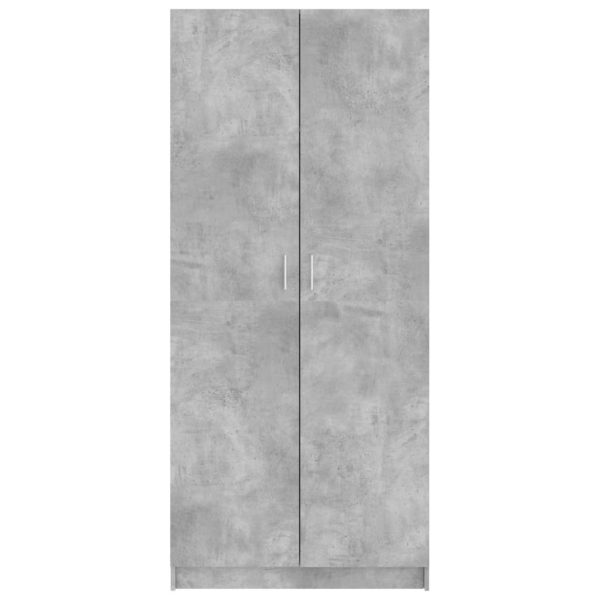 Armadio Grigio Cemento 80x52x180 Cm In Legno Multistrato - Image 5