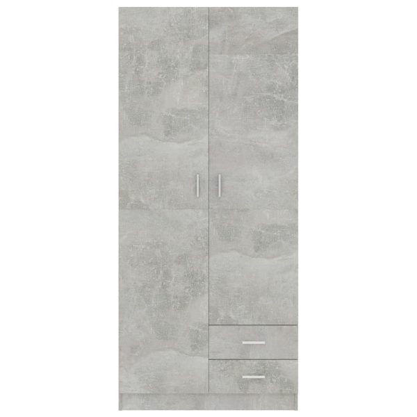 Armadio Grigio Cemento 80x52x180 Cm In Legno Multistrato - Image 6