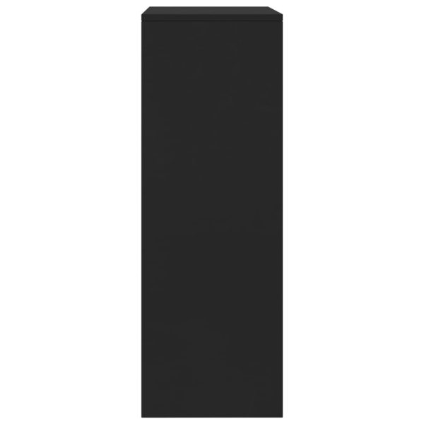 Credenza Con 6 Cassetti Nera 50x34x96 Cm In Legno Multistrato - Image 5