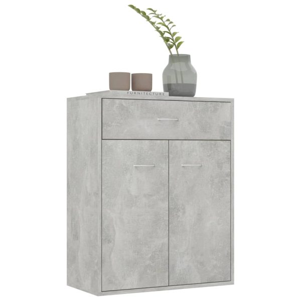 Credenza Grigio Cemento 60x30x75 Cm In Legno Multistrato - Image 4