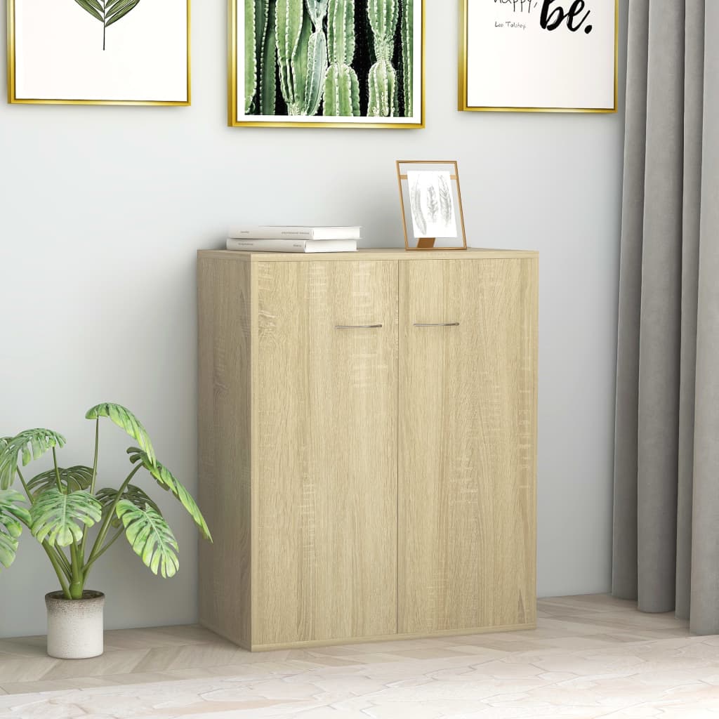 Credenza Rovere Sonoma 60x30x75 Cm In Legno Multistrato