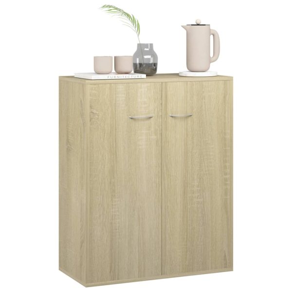 Credenza Rovere Sonoma 60x30x75 Cm In Legno Multistrato - Image 4