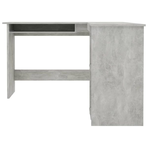 Scrivania Angolare A L Grigio Cemento 120x140x75cm Multistrato - Image 4