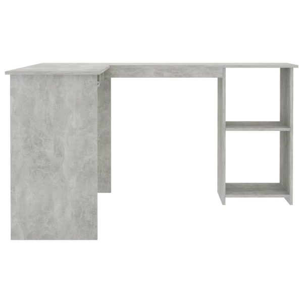 Scrivania Angolare A L Grigio Cemento 120x140x75cm Multistrato - Image 5