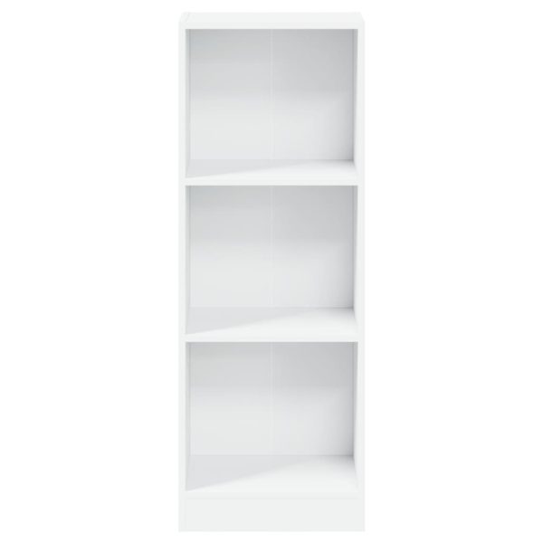 Libreria A 3 Ripiani Bianca 40x24x109 Cm In Legno Multistrato - Image 4