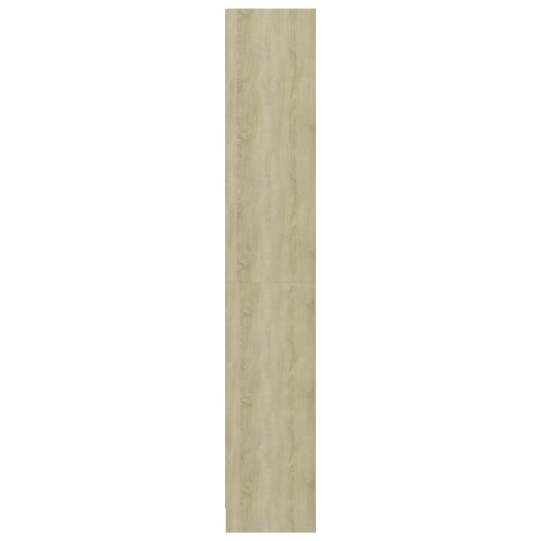 Libreria 4 Ripiani Rovere Sonoma 40x24x142 Cm Legno Multistrato - Image 5