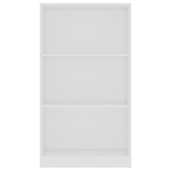 Libreria A 3 Ripiani Bianca 60x24x109 Cm In Legno Multistrato - Image 4