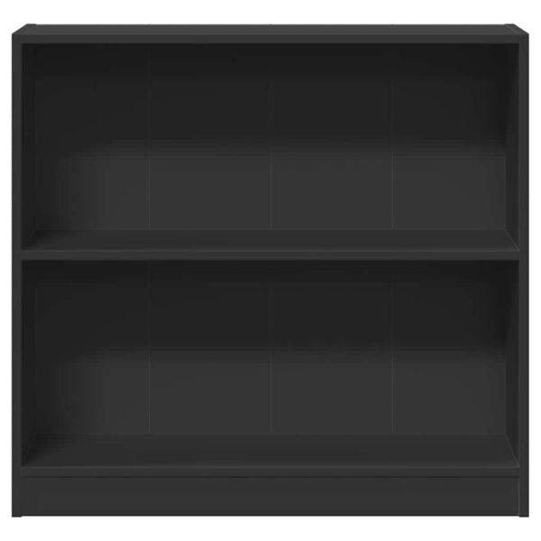 Libreria Nera 80x24x75 Cm In Legno Multistrato - Image 5