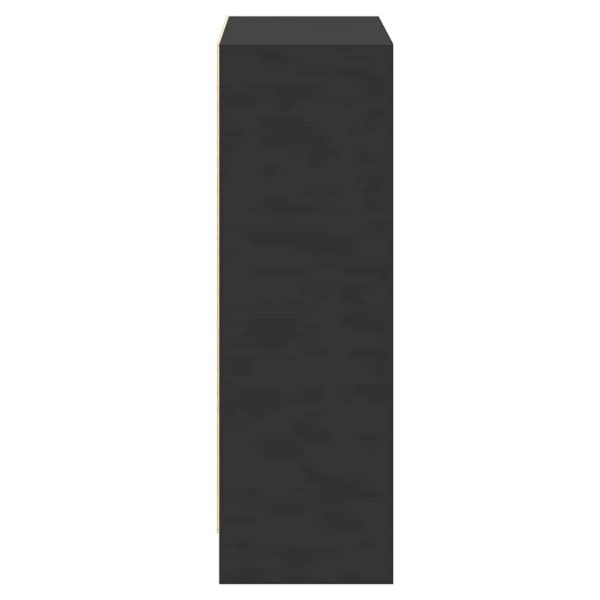 Libreria Nera 80x24x75 Cm In Legno Multistrato - Image 6